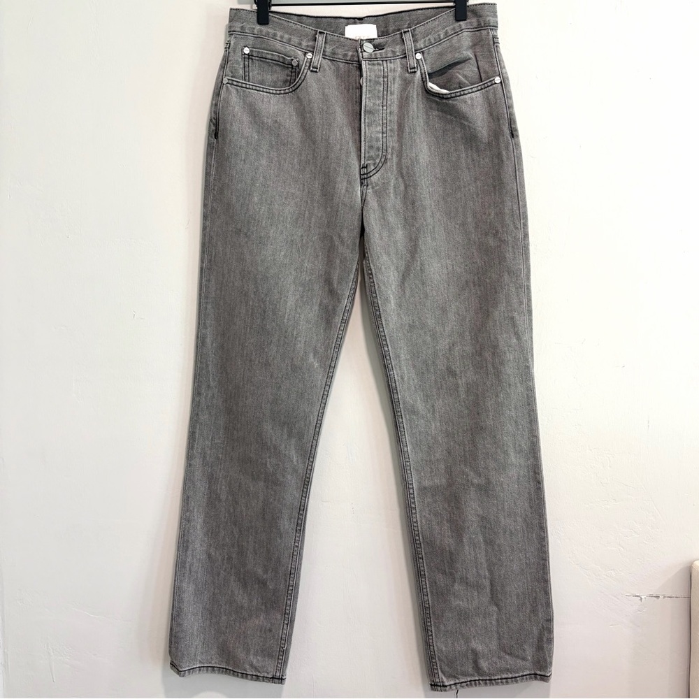 TWP Trish Westcoat Pound Button Fly Straight Leg Jeans